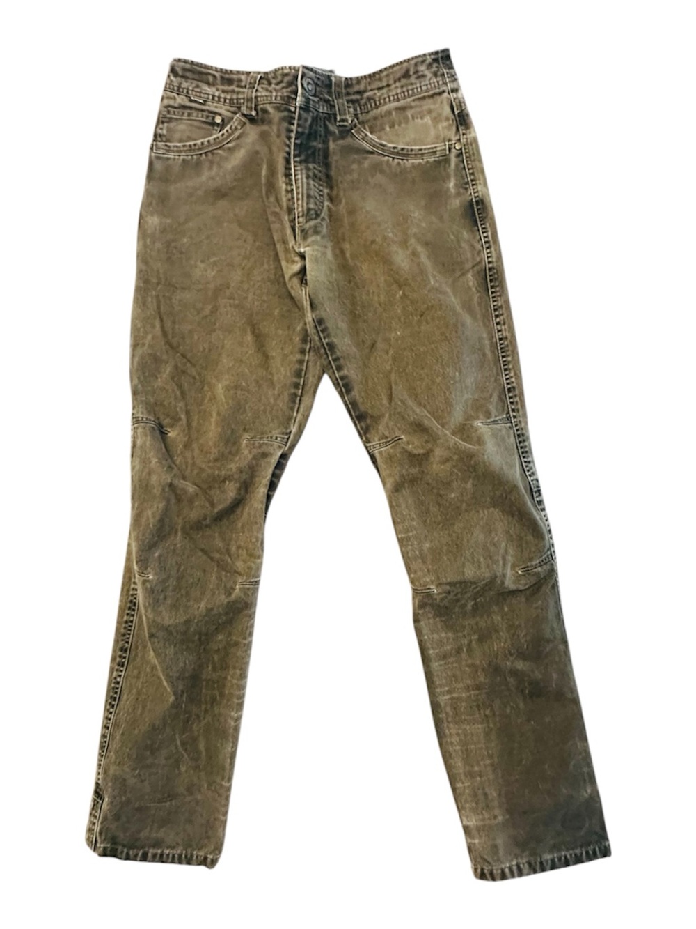 Kuhl Men’s Hot Rydr Pants Jeans Vintage Patina Fade w/Fleece Plaid Lining 30x34
